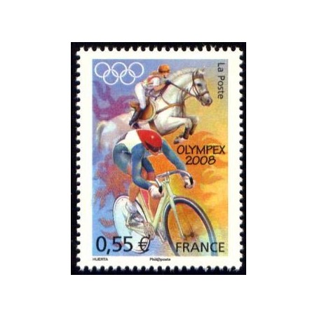 Timbres France Yvert No 4222-4225 Jeux olympiques de Pékin, issus du bloc feuillet