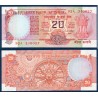 Inde Pick N°82j, Billet de banque de 20 Ruppes 1987-1988