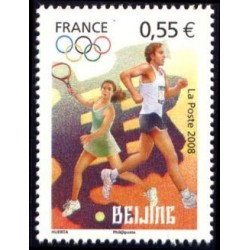 Timbres France Yvert No 4222-4225 Jeux olympiques de Pékin, issus du bloc feuillet