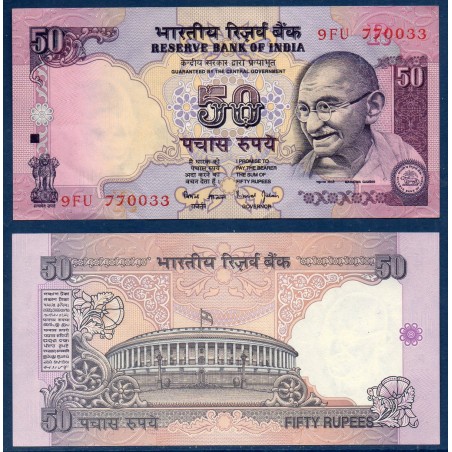 Inde Pick N°90d, Billet de banque de 50 Ruppes 1997-2005