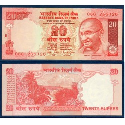 Inde Pick N°89Ab, Billet de banque de 20 Ruppes 2002-2006 plaque A