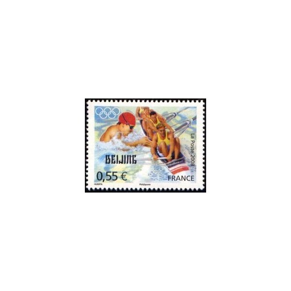 Timbres France Yvert No 4222-4225 Jeux olympiques de Pékin, issus du bloc feuillet