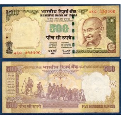 Inde Pick N°99o, Billet de banque de 500 Ruppes 2008 plaque R
