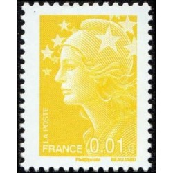 Timbre France Yvert No 4226 Marianne de Beaujard 0.01€ jaune