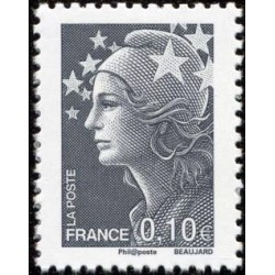 Timbre France Yvert No 4228 Marianne de Beaujard 0.10€ gris