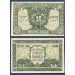 Indochine Pick N°91a, neuf Billet de banque de 50 centimes 1942