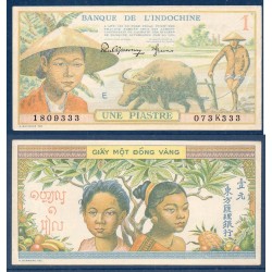 Indochine Pick N°74a, Spl Billet de banque de 1 piastre 1944