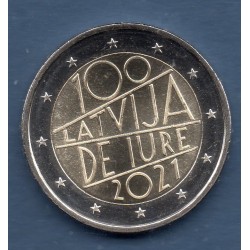 2 euro commémorative Lettonie 2021 Jure république pièce de monnaie €