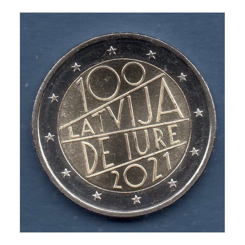 2 euro commémorative Lettonie 2021 Jure république pièce de monnaie €