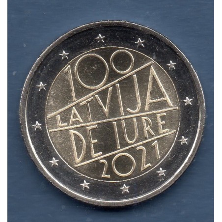 2 euro commémorative Lettonie 2021 Jure république pièce de monnaie €