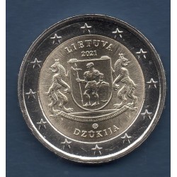 2 euro commémorative lituanie 2021 Dzukija pièce de monnaie €