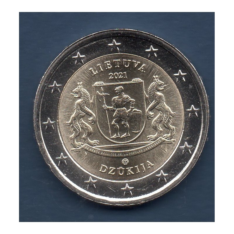 2 euro commémorative lituanie 2021 Dzukija pièce de monnaie €