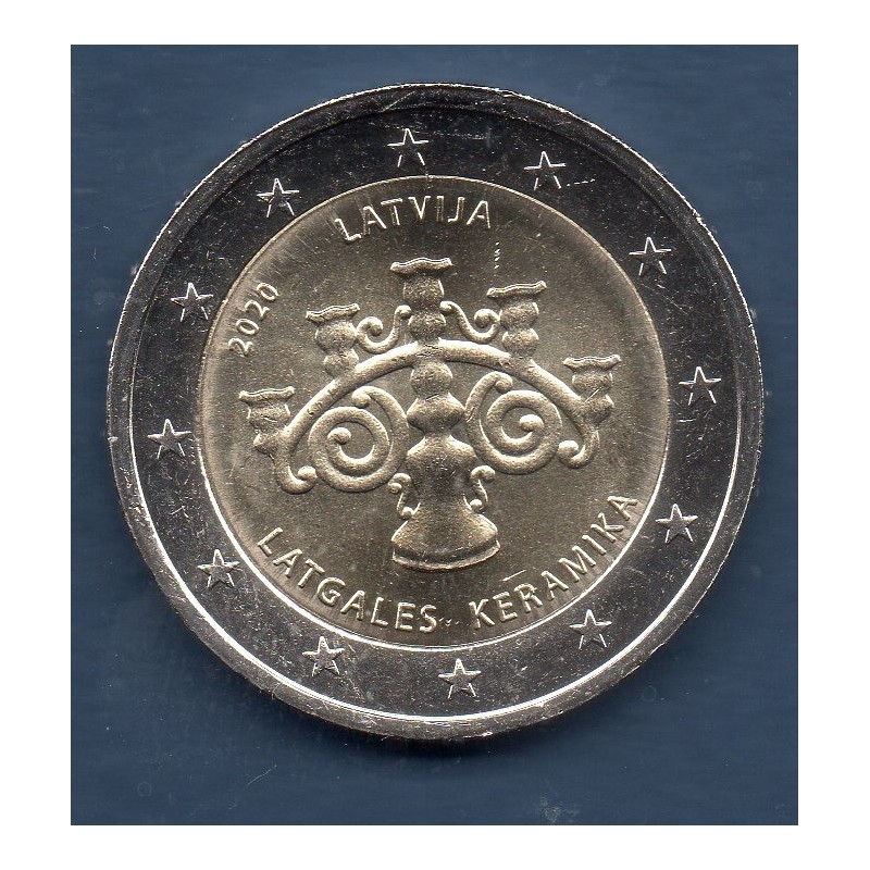 2 euros commémoratives Lettonie 2020 Céramique Latgalienne pieces de monnaie €