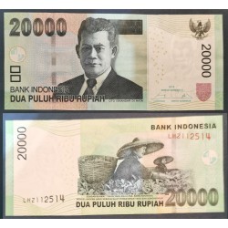 Indonésie Pick N°151d, Billet de banque de 20000 Rupiah 2014