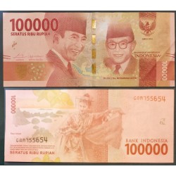 Indonésie Pick N°160b, Billet de banque de 100000 Rupiah 2017