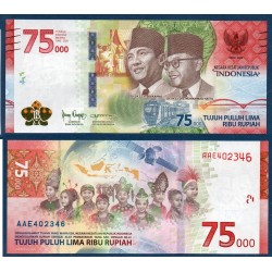 Indonésie Pick N°161, Billet de banque de 75000 Rupiah 2020