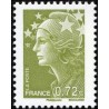 Timbre France Yvert No 4232 Marianne de Beaujard 0.72€ vert olive