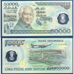 Indonésie Pick N°134a, Billet de banque de 50000 Rupiah 1993