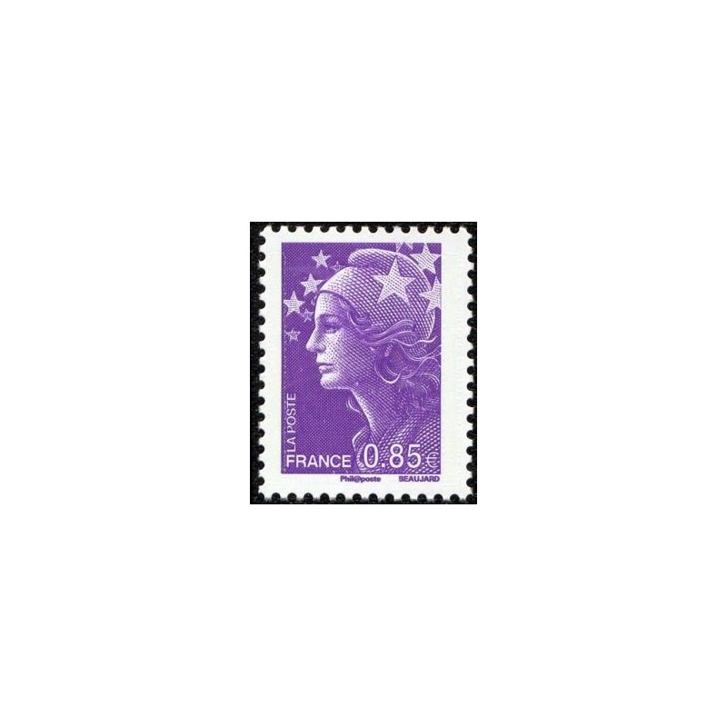 Timbre France Yvert No 4233 Marianne de Beaujard 0.85€ violet rouge