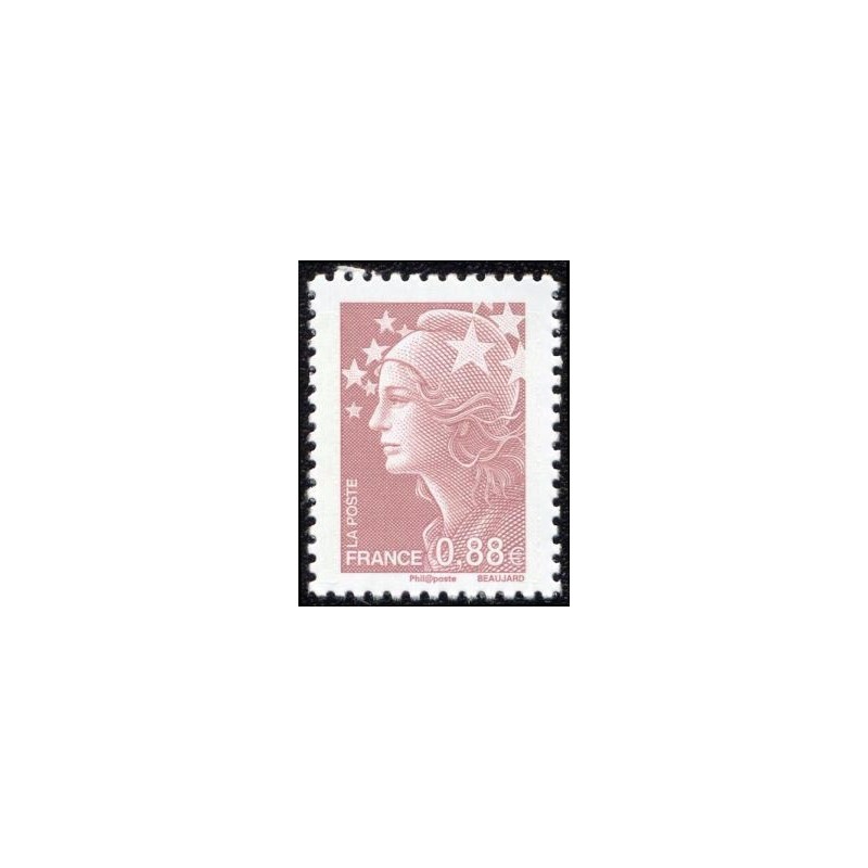 Timbre France Yvert No 4234 Marianne de Beaujard 0.88€ lilas brun clair