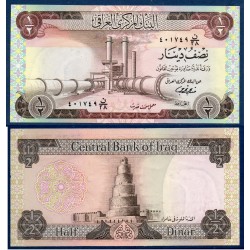Irak Pick N°62 billet de banque de 1/4 Dinar 1973