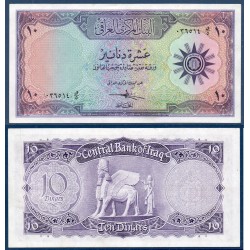 Irak Pick N°55a billet de banque de 10 Dinars 1959