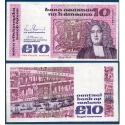 Irlande Pick N°72c, TTB Billet de banque de 10 livres 1987-1992