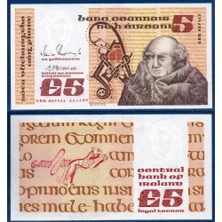 Irlande Pick N°71e, Spl Billet de banque de 5 livres 1988-1993