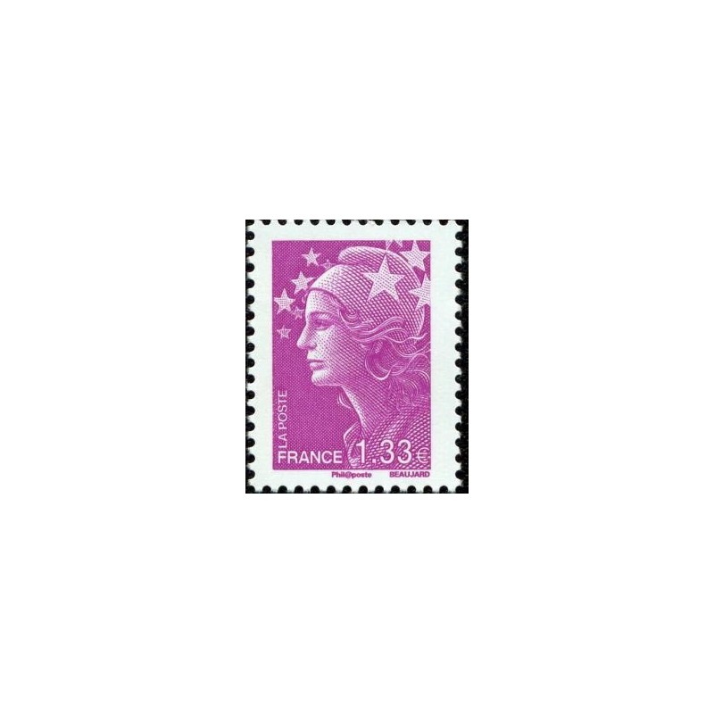 Timbre France Yvert No 4237 Marianne de Beaujard 1.33€ lilas