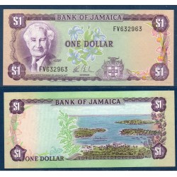 Jamaique Pick N°64b, Billet de banque de 1 dollar 1982-1986