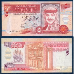 Jordanie Pick N°30b Neuf Billet de banque de 5 Dinars 1997