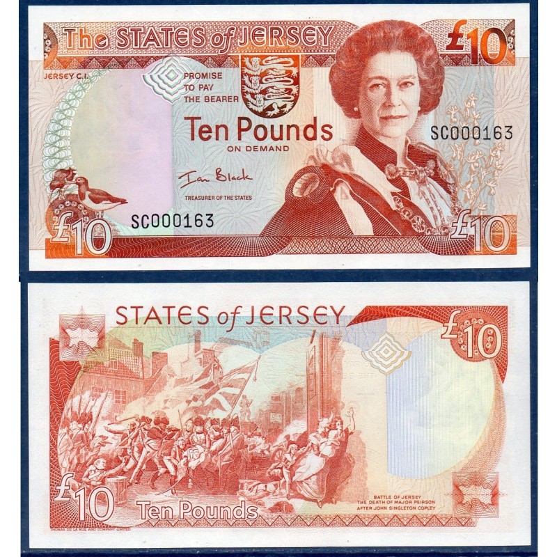 Jersey Pick N°28a, Billet de banque de 10 livres 2000