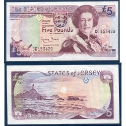 Jersey Pick N°21a, Billet de banque de 5 livres 1993
