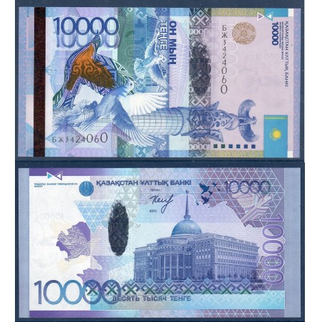 Kazakhstan P.43, neuf Billet de 10000 Tenge 2012 Colombes