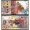 Kazakhstan P.32b, neuf Billet de 5000 Tenge 2006 Fresque