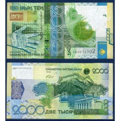 Kazakhstan P.31b, neuf Billet de 2000 Tenge 2006 Tour