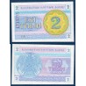 Kazakhstan P.2d, neuf Billet de 2 Tyin 1993 bleu flocon