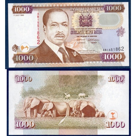 Kenya Pick N°34b, Billet de banque de 1000 Shillings 1995