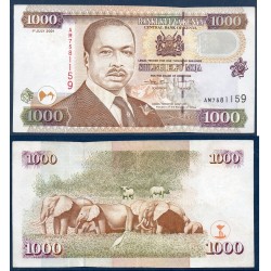 Kenya Pick N°40d, Spl Billet de banque de 1000 Shillings 2001