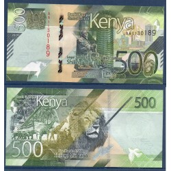 Kenya Pick N°new500, Billet de banque de 500 Schillings 2019