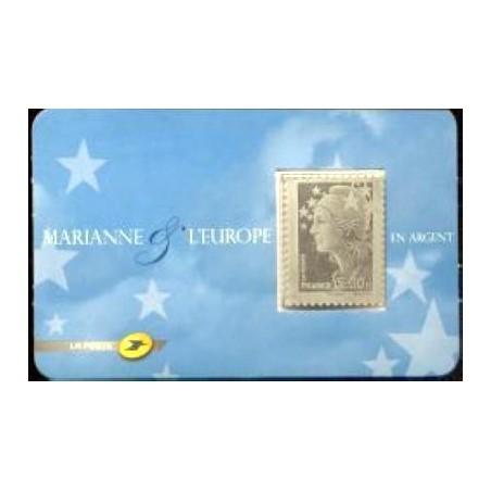 Timbre france Yvert No 4242 Marianne de Beaujard 5€ argent