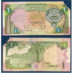 Koweit Pick N°19 Billet de banque de 1 Dinar 1992