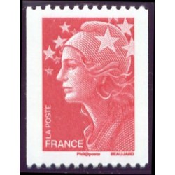 Timbre France Yvert No 4240 Marianne de Beaujard TVP rouge, issu de roulette