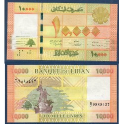 Liban Pick N°92a, Billet de banque de 10000 Livres 2012