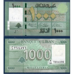 Liban Pick N°90a, Billet de banque de 1000 Livres 2011