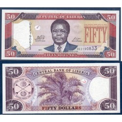 Liberia Pick N°29f, Billet de banque de 50 Dollars 2011