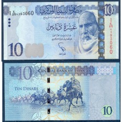 Libye Pick N°82, Neuf Billet de banque de 10 dinars 2015