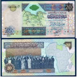 Libye Pick N°67a, Billet de banque de 20 dinars 2002