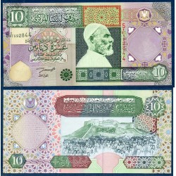 Libye Pick N°66, Billet de banque de 10 dinars 2002