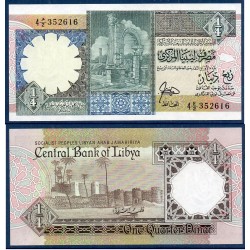 Libye Pick N°52, Neuf Billet de banque de 1/4 dinar 1990